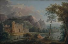 Landscape by a lake, 1750/1780 . Creator: Unknown