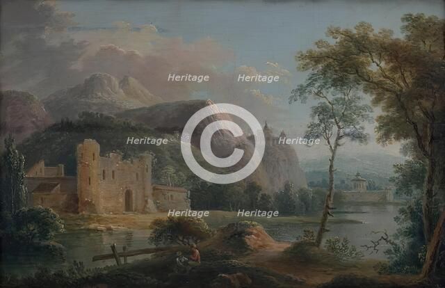 Landscape by a lake, 1750/1780 . Creator: Unknown.