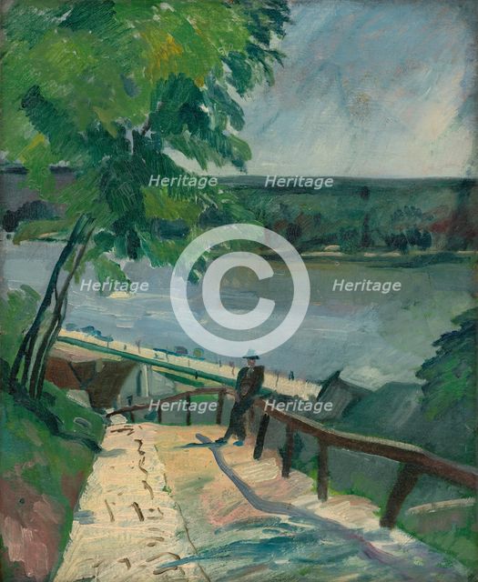 Landscape by the Danube, 1930-1939. Creator: Július Schubert.