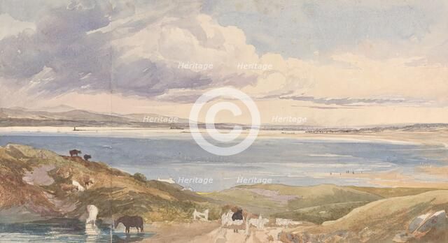 Landscape by the Shore with Road in Foreground. Creator: James Bulwer.