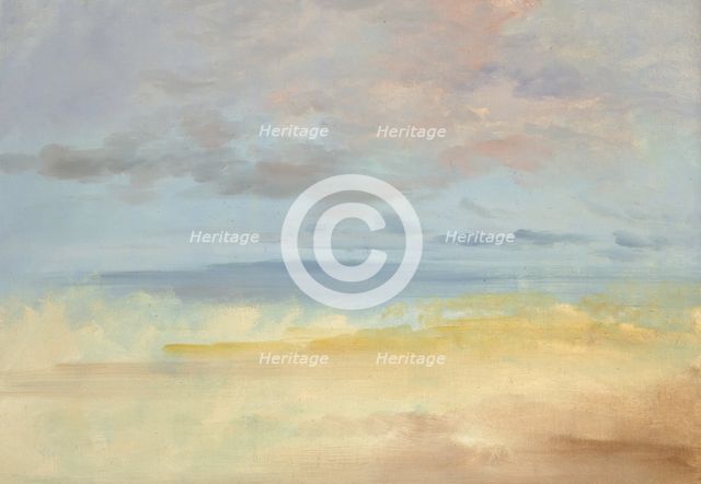Landscape Background, 1846-1848. Creator: George Catlin.