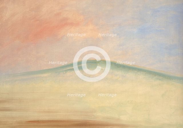 Landscape Background, 1846-1848. Creator: George Catlin.