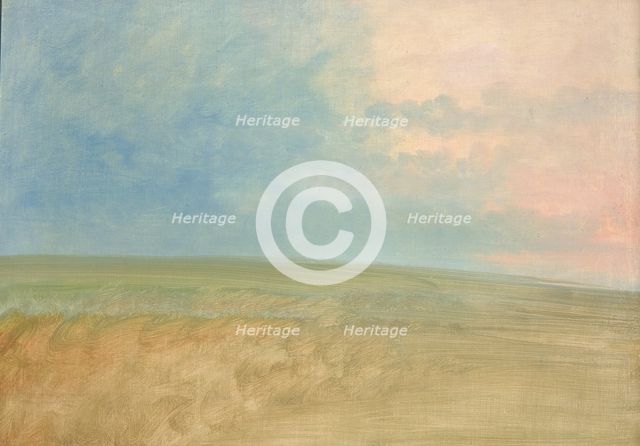 Landscape Background, 1846-1848. Creator: George Catlin.