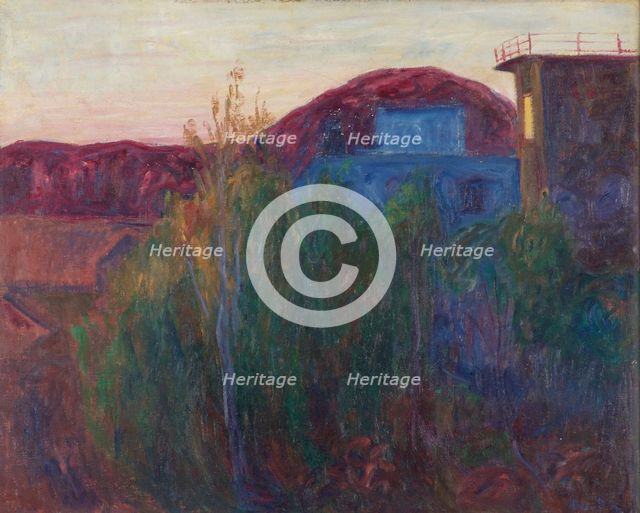 Landscape (Balbergkampen), 1907. Creator: Thorvald Erichsen.