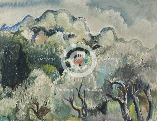 Landscape before storm, 1938. Creator: Kleinschmidt, Paul (1883-1949).