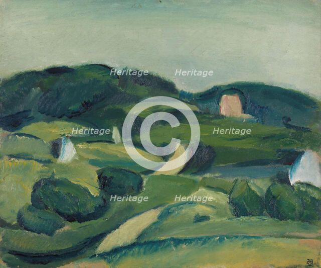 Landscape, Birkerod, 1917. Creator: Harald Giersing.