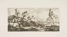Landscape - Boy with Horse, 1777. Creator: Ferdinand Kobell