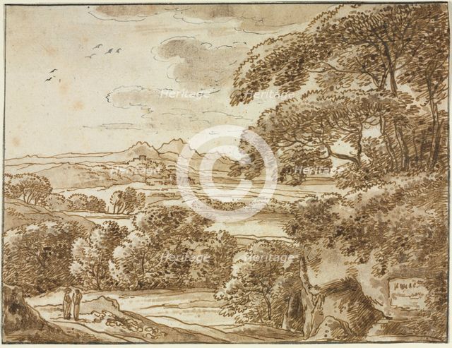 Landscape, c 1780. Creator: Franz Kobell (German, 1749-1822).