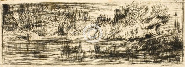 Landscape, c. 1843. Creator: Charles Emile Jacque.