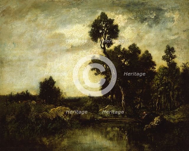 Landscape, c. 1850. Creator: Theodore Rousseau.