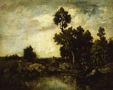 Landscape, c. 1850. Creator: Theodore Rousseau