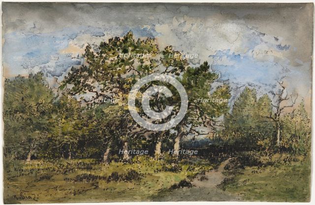 Landscape, c. 1860. Creator: Narcisse Diaz de la Peña (French, 1807-1876).