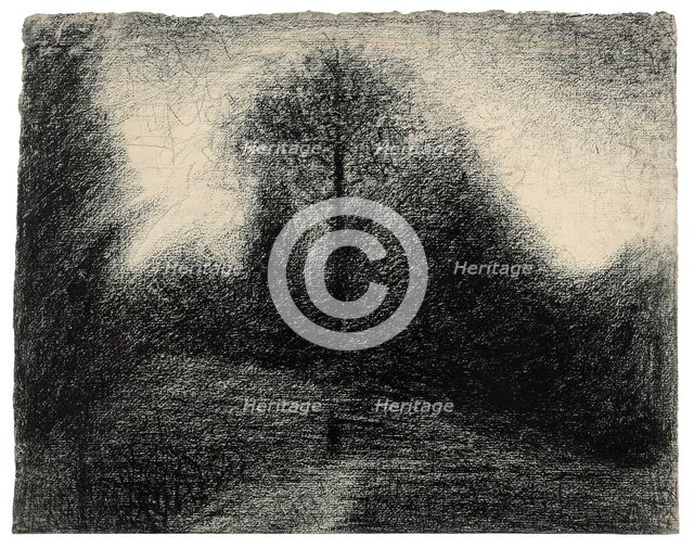 Landscape, c. 1881. Creator: Georges-Pierre Seurat.