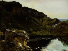 Landscape, c. 1835. Creator: Theodore Rousseau