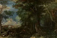Landscape, c1600s. Creator: Frederik van Valckenborch