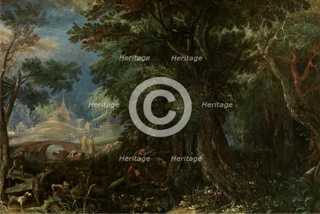 Landscape, c1600s. Creator: Frederik van Valckenborch.