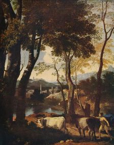 Landscape c1630. Artist: Nicolas Poussin