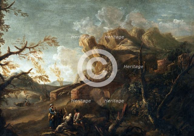 Landscape, c1645. Creator: Salvator Rosa.