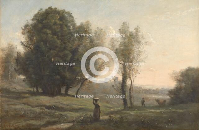 Landscape, c.1872. Creator: Jean-Baptiste-Camille Corot.