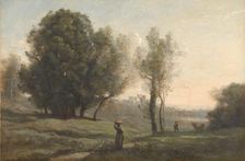 Landscape, c.1872. Creator: Jean-Baptiste-Camille Corot