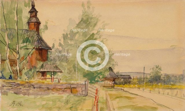 Landscape, c1890s. Creator: Amelie Lundahl.