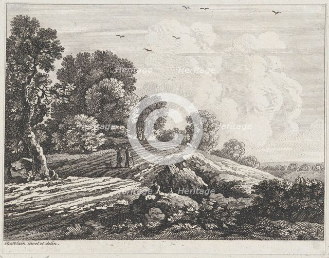 Landscape, ca. 1730-1758. Creator: Jean Baptiste Claude Chatelain.