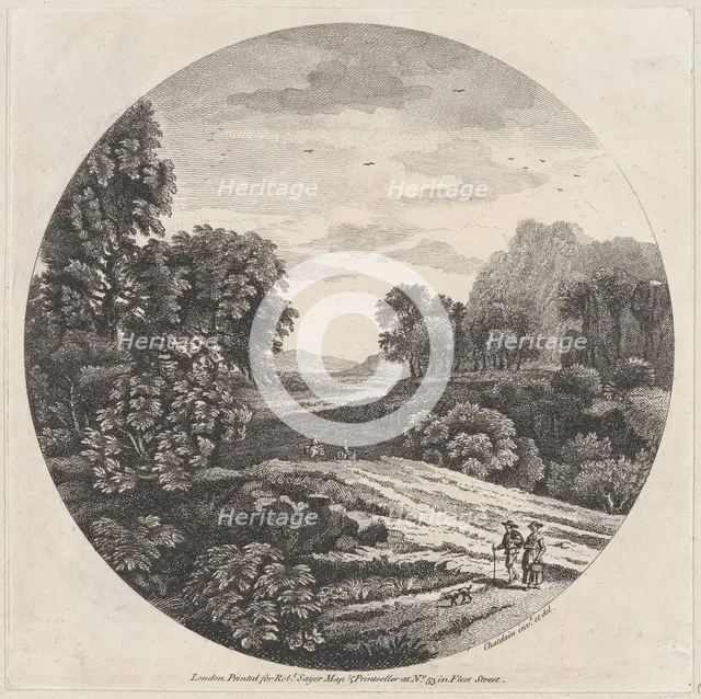 Landscape, ca. 1730-1758. Creator: Jean Baptiste Claude Chatelain.