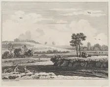 Landscape, ca. 1730-1758. Creator: Jean Baptiste Claude Chatelain