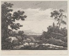Landscape, ca. 1730-1758. Creator: Jean Baptiste Claude Chatelain