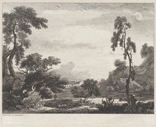 Landscape, ca. 1730-1758. Creator: Jean Baptiste Claude Chatelain