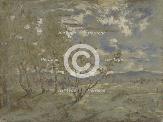 Landscape, ca 1865. Artist: Rousseau, Théodore (1812-1867)