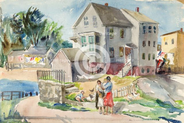 (Landscape), ca. 1943. Creator: Ann Brockman.