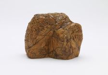 Landscape carved in low relief, Qing dynasty, 1735-1796. Creator: Unknown