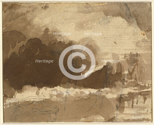 Landscape Composition [recto]. Creator: John Varley I.