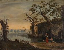 Landscape, copy after unknown master, c1830-1879. Creator: Knud Baade