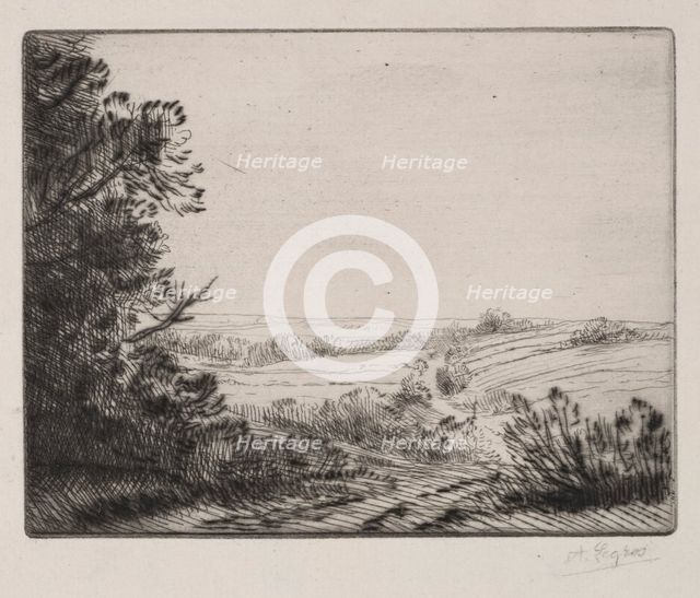 Landscape. Creator: Alphonse Legros (French, 1837-1911).
