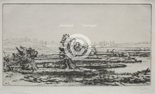 Landscape. Creator: Alphonse Legros (French, 1837-1911).