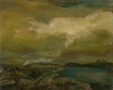 Landscape during a storm, c1910. Creator: Gusztáv Magyar-Mannheimer