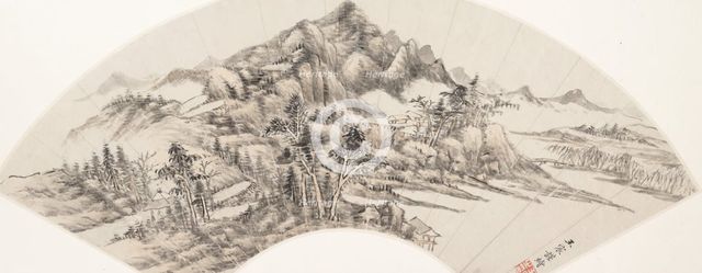 Landscape, dated 1788. Creator: Wang Chen.