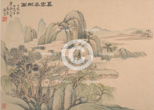 Landscape, dated 1827. Creator: Zhang Xiong.
