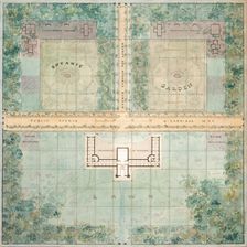 Landscape Design for University of Michigan, 1838. Creator: Alexander Jackson Davis