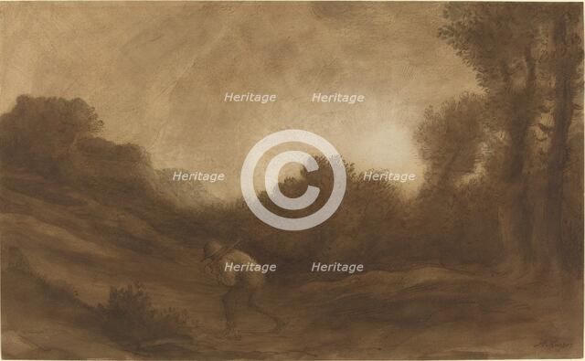 Landscape, Evening. Creator: Alphonse Legros.