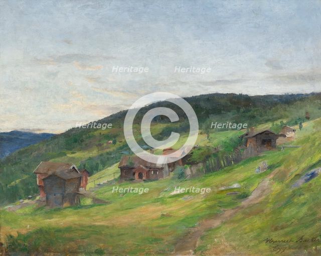 Landscape, Eggedal, 1888. Creator: Harriet Backer.