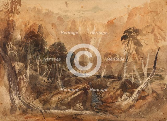 Landscape Fantasy, 1845-55. Creator: David Cox the Elder.