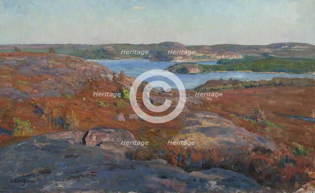 Landscape. Fjärås, Halland. Creator: Elias Erdtman.