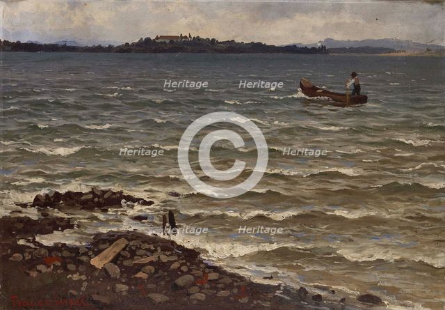 Landscape, Fraueninsel, 1870. Creator: Hjalmar Munsterhjelm.
