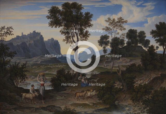 Landscape from Civitella near Olevano, 1823. Creator: Joseph Anton Koch.