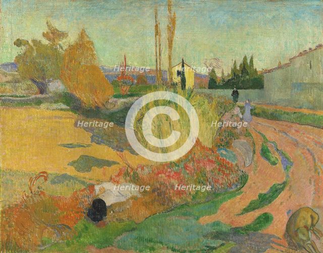 Landscape from Arles, 1888. Creator: Paul Gauguin.