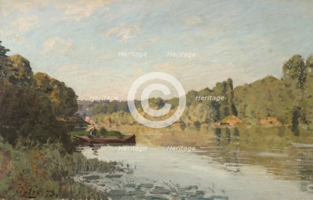 Landscape from Bougival, 1873. Creator: Alfred Sisley.