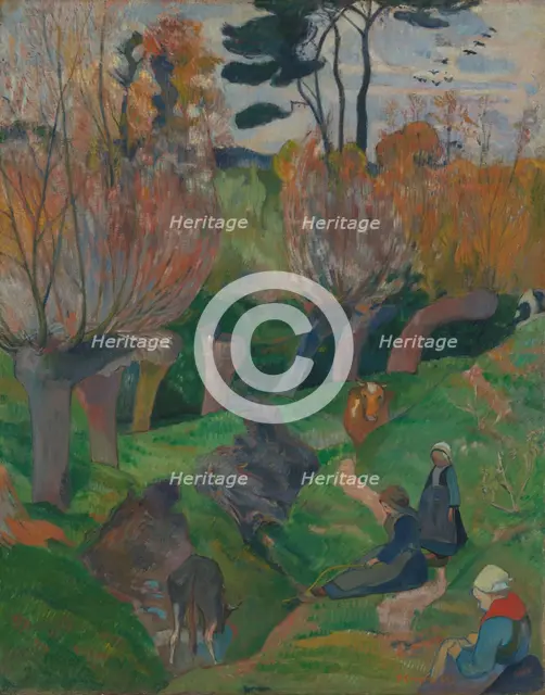 Landscape from Brittany, 1889. Creator: Paul Gauguin.
